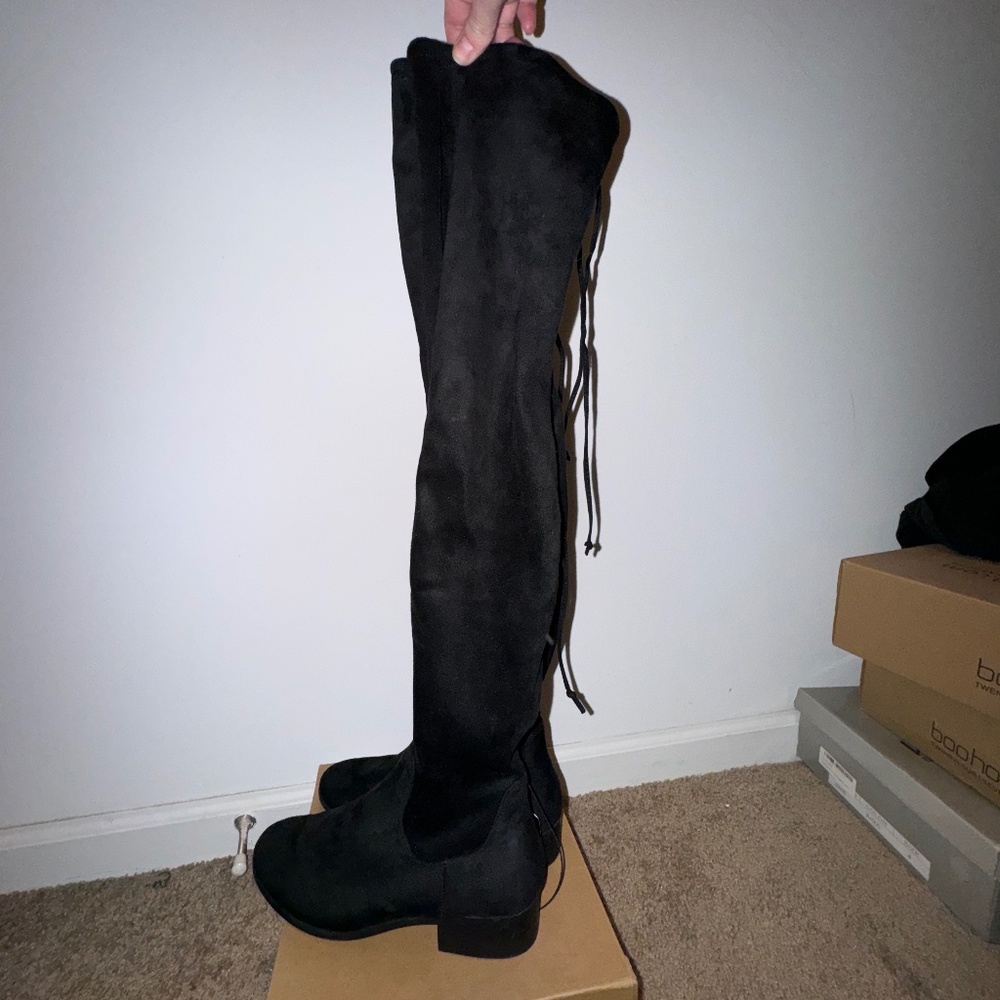 Thigh/knee high black boots